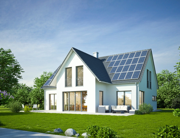 Einfamilienhaus mit PV-Anlage